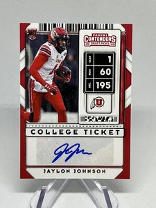 Jaylon Johnson 2020 Panini Contenders Draft Autograph College Ticket #235 Rookie