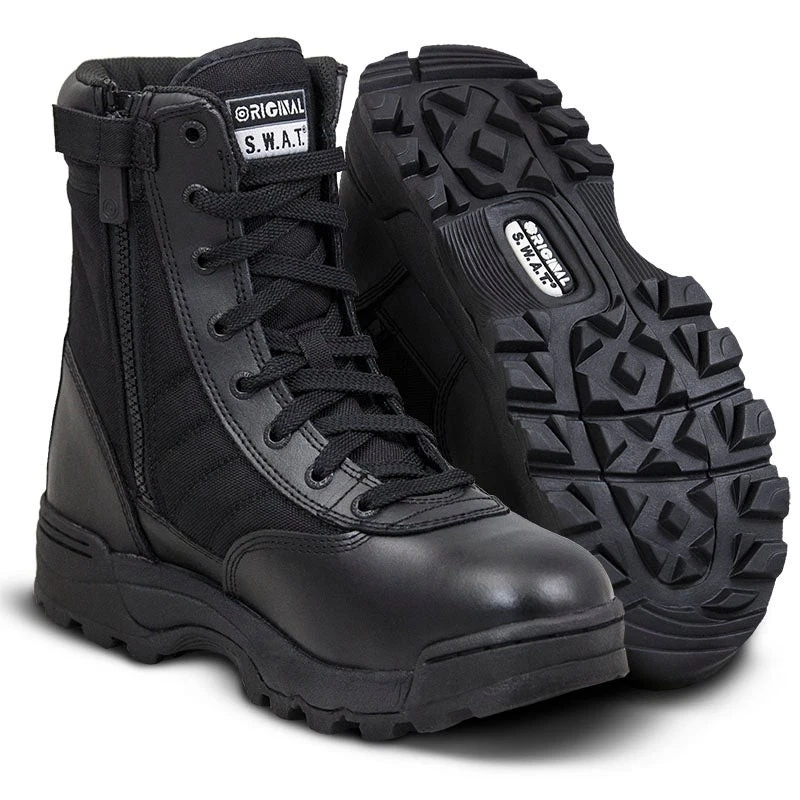 Original S.W.A.T. 115201 Botas tácticas clásicas de 9" con cremallera lateral, negras Foto 1 de 1