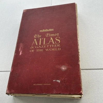 1922 The TIMES Survey Atlas of the World 112 maps Selfridge Edn Pre War (M) - Image 1 of 4