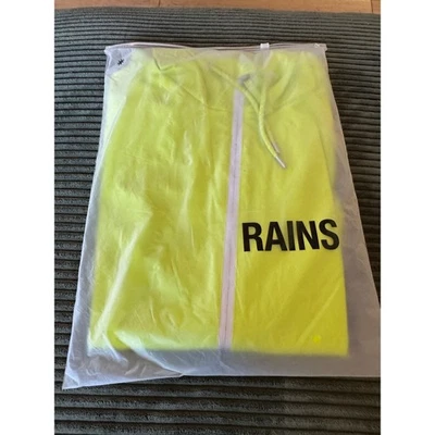 RAINS Storm Breaker Reflective Digital Lime Hooded Jacket Size S - Image 1 of 4