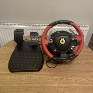 Xbox One Thrustmaster Ferrari 458 Spider Steering Wheel and Pedals - Working - Picture 1 of 13