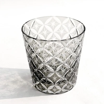 Vaso de whisky sake japonés Edo Kiriko hecho a mano - Taza de cristal corte premium con caja Foto 1 de 4