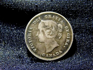 Canada 1888 5 Cents Silver - Picture 1 of 2