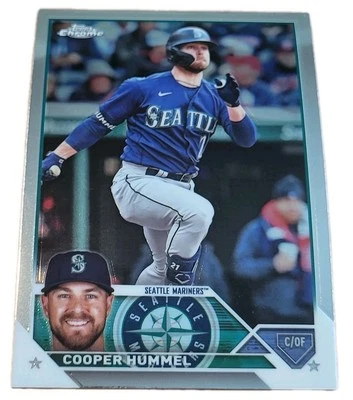 2023 Topps Chrome Update USC120 Cooper Hummel Seattle Mariners Baseball Card (M2 - Image 1 of 2