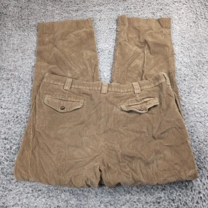 LL Bean Hose Herren 38x30 braun Cord Workwear gerade Plissee Freizeit Preppy - Bild 1 von 9