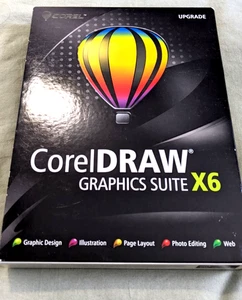 Corel Draw Graphics Suite X6 UPDRADE DVD/Przewodnik/Skrócona instrukcja obsługi EUC - Zdjęcie 1 z 6