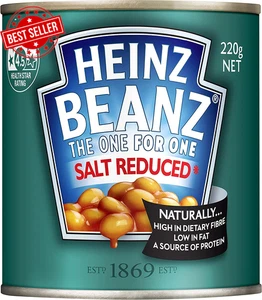 Beanz Reduced Salt Baked Beans in Tomato Sauce Great for Beans on Toast Canned F - Picture 1 of 12
