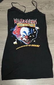 EUC Eye Candy Handmade Killler Klowns From Outer Space Lace Slip Dress - Picture 1 of 4