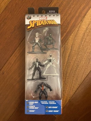 Paquete de 5 figuras de acción Nano Metalfigs Spider-Man Marvel nuevas Foto 1 de 4