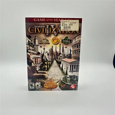 Sid Meier's Civilization IV (Game of the Year Edition) (PC, 2006) NEW SEALED - Image 1 of 2