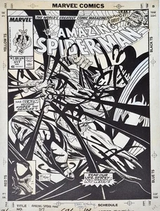 Todd McFarlane Amazing Spider-Man #317 11x17 FRAMED POSTER PRINT of Original Art - Picture 1 of 1