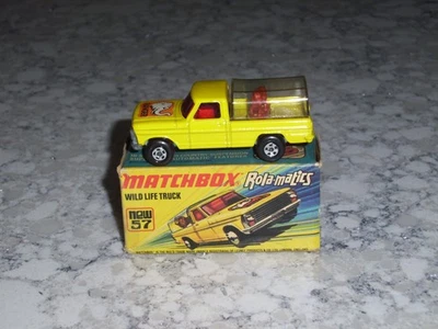 Camión Matchbox Rolamatics #57 1973 de vida silvestre con caja original Foto 1 de 4