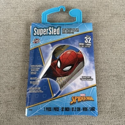 Marvel Spiderman 32” Kite Supersled Nylon frameless Kite NEW - Image 1 of 2