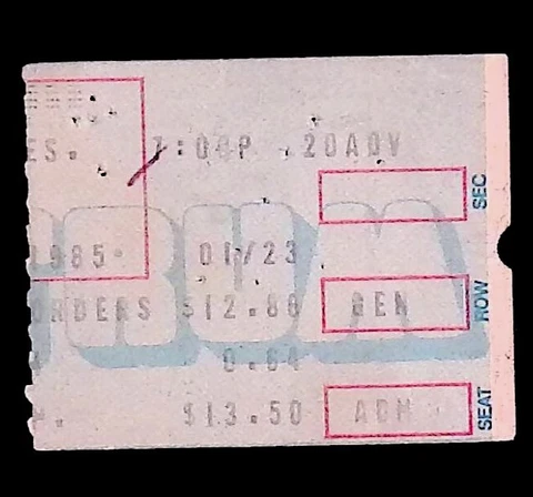 US Professional Indoor Tennis 1/23/85 Philadelphia PA Ticket Stub! Cover