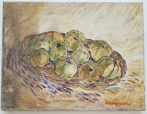 LIDA GIAMBASTIANI (California 1911-1973) Vintage Mid-Century Oil on Canvas FIGS - Picture 1 of 5