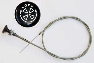 MG Midget, Austin Healey Sprite Turn to Lock Choke Cable, MG / BMC part AHA7748 - Picture 1 of 1
