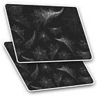 2 x Rectangle Stickers 7.5 cm - Halloween Spider Webs Horror  Cool Gift #16190