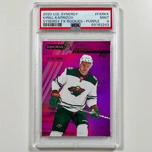 2020 Synergy FX Rookies KIRILL KAPRIZOV RC Purple #/349 PSA 9 - Minnesota Wild - Picture 1 of 6