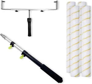 Nuevo kit de rodillos de pintura ajustables de 18" sin abrir con poste de extensión telescópico - Imagen 1 de 6