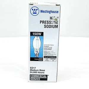 Westinghouse #37442 150W E26 S55 ED17 High Pressure Sodium HID Grow Light Bulb - Picture 1 of 6