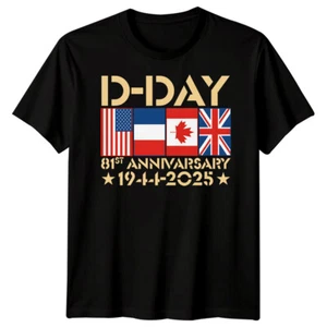 Camiseta Family Flags Día D 1944 Segunda Guerra Mundial Normandía Historia Militar 2#DD - Imagen 1 de 19