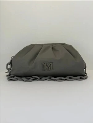 Badgley Mischka Vegan Leather Frame Clutch Purse Bag Blush (BM-4080 Grey) NWT - Image 1 of 4