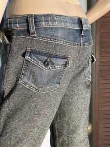 Vintage Authentic Dolce&Gabbana 2 Sides Gray/blue Jeans. SZ 27 Rare 2001 - Picture 1 of 24