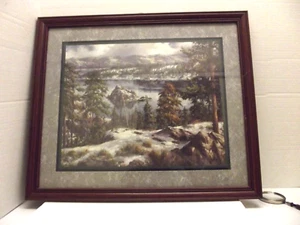 Robert Wee Mountain Landscape Print signed Matted and Framed - Picture 1 of 6