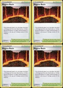 Magma Basin 144/172 - Brilliant Stars x4 Pokemon Trainer Card Playset 4x - Picture 1 of 1