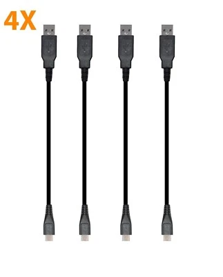 4X Cable de Alimentación USB Diseñado para Fire TV Stick Alexa Eco, USB Corto para TV Negro Foto 1 de 4