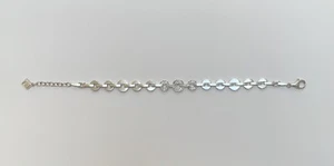 Vintage Pierre Cardin 925 Sterling Silver CZ Bracelet - Signed 19 Gram, 8.5 Inch - Picture 1 of 12
