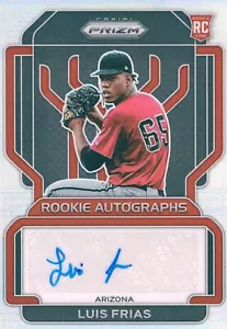Luis Frias (AU, RC) 2022 Panini Prizm Rookie Autographs Silver Prizm Holo #RA-LF - Picture 1 of 2