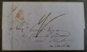 1849 St Vincent Entire to London cd St Vincent MY 24 1849 - Picture 1 of 4