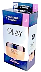 Olay Total Effects 7 in 1 Night Cream 7g*6 sachets VitaNiacin Complex Oil Free - Picture 1 of 11