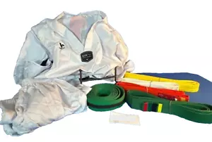 Arti Marziali Karate Taekwondo DXV Uniforme - Cinture, Pantaloni, Accappatoio Taglia 6/200cm - Foto 1 di 13