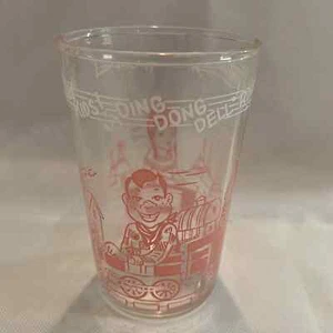 Vintage Pink Howdy Doody Welch's Jelly Glass Ding Dong Dell - Picture 1 of 8