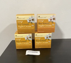 Manuka Lane Bee Venom Night Cream Vitamin E/Manuka Honey 1.69oz x4 - Picture 1 of 2