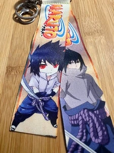 Naruto ~ SASUKE UCHIHA~ Cute BIG Satiny Keychain -Bag Dangle-Clip-on~Anime NEW - Picture 1 of 7
