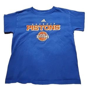T-shirt Adidas NBA Detroit Pistons taglia 5/6 - Foto 1 di 3