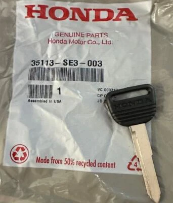 OEM 1982-1991  Honda Master Key Blank for Classic Accord Civic Prelude CRX - Image 1 of 2