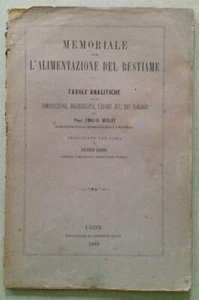 A. Gedenkfette für Viehfütterung Typografie Seitz Udine 1889 - Bild 1 von 3