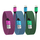 Phone Charger Cable, [mfi Certified] 3pack 6ft/1.8m Usb A To Lightning Cable Fas