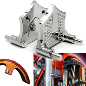 1.25" Front Fender Brackets Spacers For 5.50" fender 21" Harley Touring 1984-201 - Bild 1 von 9