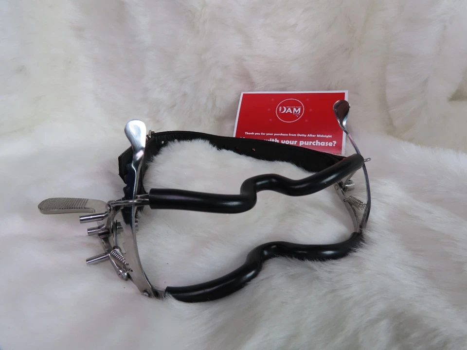 DOTTY AFTER MIDNIGHT JENNINGS GAG PVC RUBBER COATED STAINLESS STEEL, Medical Play, Dental Gag