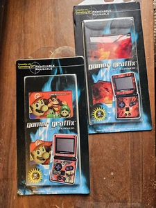 Nintendo Game Boy Advance SP Gamer Graffix Skins Set of 2 - Mario & Red Galaxy - Picture 1 of 4