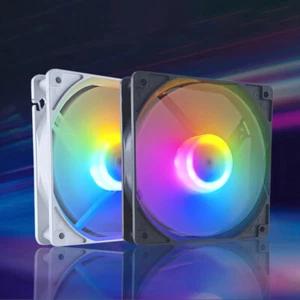120mm PC Case Fan 12V Big 4p 1200rpm RGB Desktop Computer Heat Dissipation F _xa - Photo 1/16