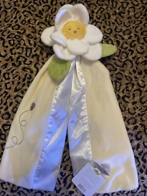 NUEVO CON ETIQUETAS Bunnies by the Bay 17” Amarillo Margarita Amigo Bebé Manta de Seguridad Lovey Flower Foto 1 de 4