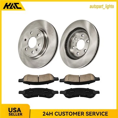 Rotores de freno de disco delanteros y pastillas de cerámica para Buick Enclave 2009-2017 Foto 1 de 4