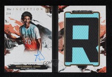 2021 Topps Inception OTE Overtime Elite Jersey Nameplate /4 Alexandre Sarr Auto