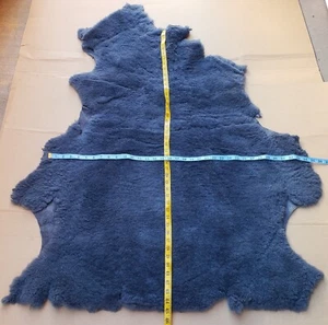 SHEEPSKIN PELT--Light blue Blue color - Picture 1 of 2